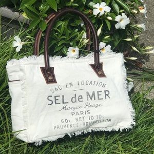 Small white tote bag